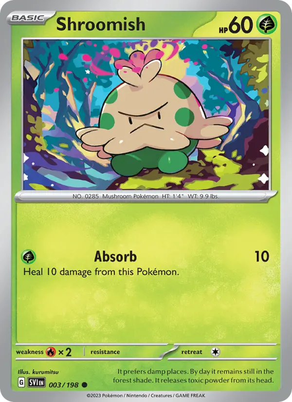 Shroomish 3 Scarlet & Violet Pokesingles