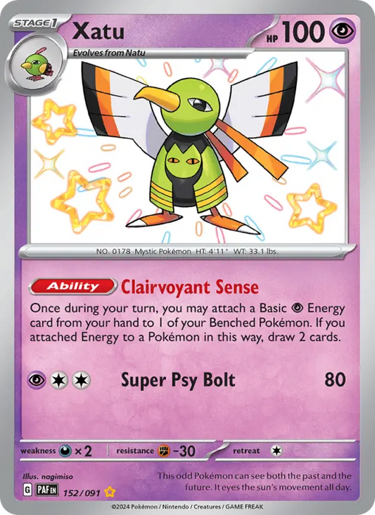 Xatu 152 Paldean Fates Pokesingles