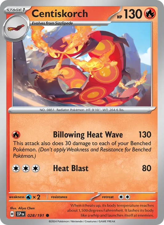 Centiskorch 28 Surging Sparks Pokesingles