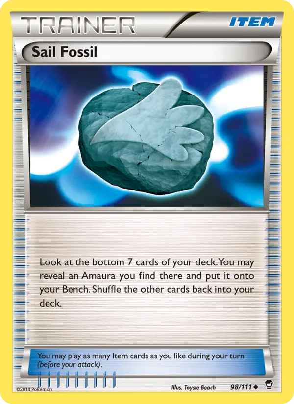 Sail Fossil 98 Furious Fists Pokesingles