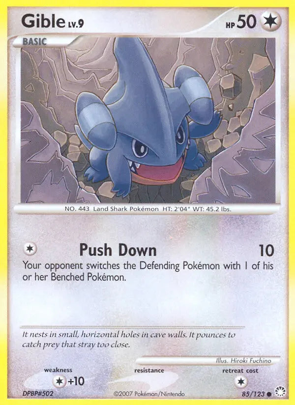 Gible 85 Mysterious Treasures Pokesingles