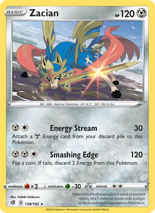 Zacian 139 Rebel Clash Pokesingles