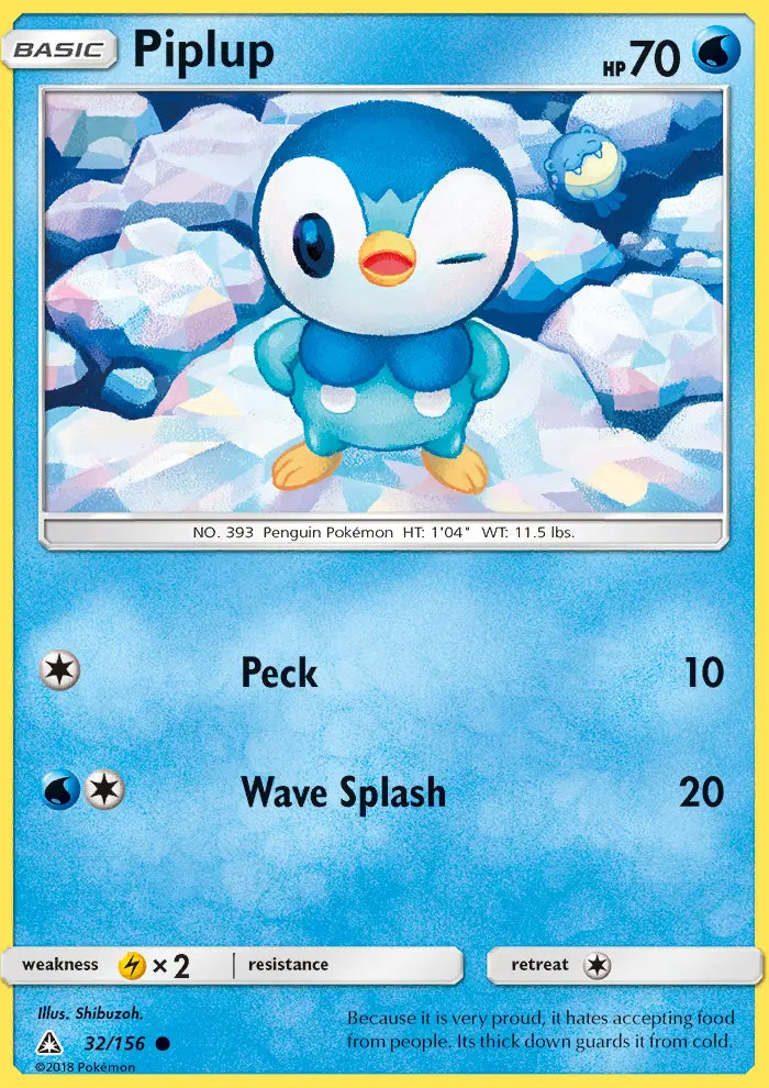 Piplup 32 Ultra Prism Pokesingles