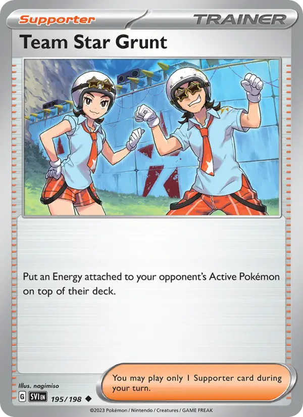 Team Star Grunt 195 Scarlet & Violet Pokesingles