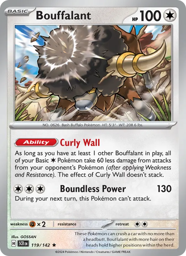 Bouffalant 119 Stellar Crown Pokesingles