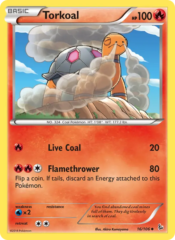 Torkoal 16 Flashfire Pokesingles