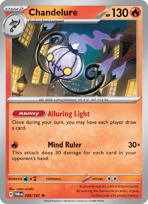 Chandelure 38 Twilight Masquerade Pokesingles