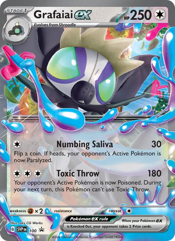 Grafaiai ex 100 SVP Black Star Promos Pokesingles
