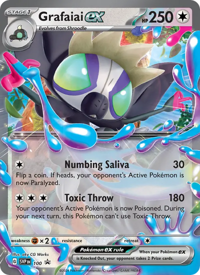 Grafaiai ex 100 SVP Black Star Promos Pokesingles