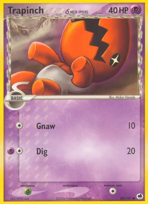 Trapinch δ 68 Dragon Frontiers Pokesingles