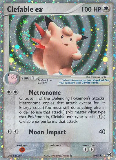 Clefable ex 106 FireRed & LeafGreen Pokesingles