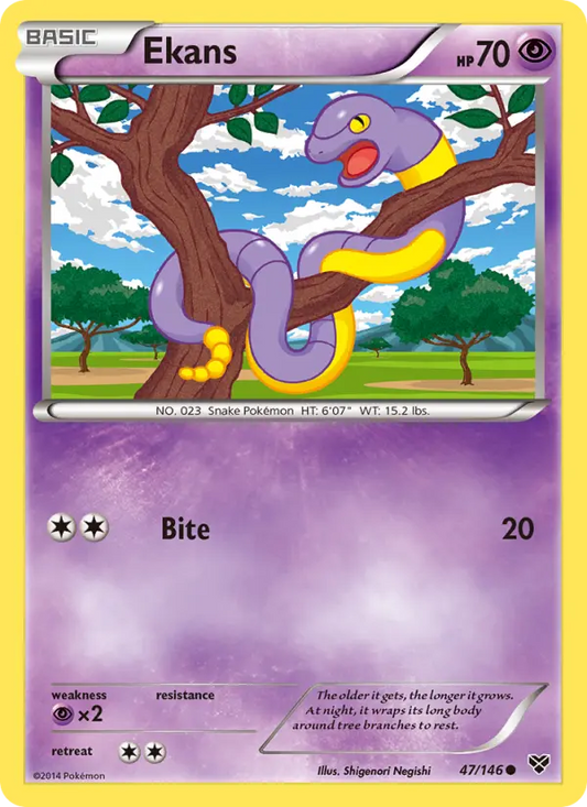 Ekans 47 XY Pokesingles