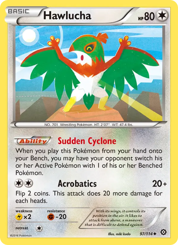 Hawlucha 97 Steam Siege Pokesingles