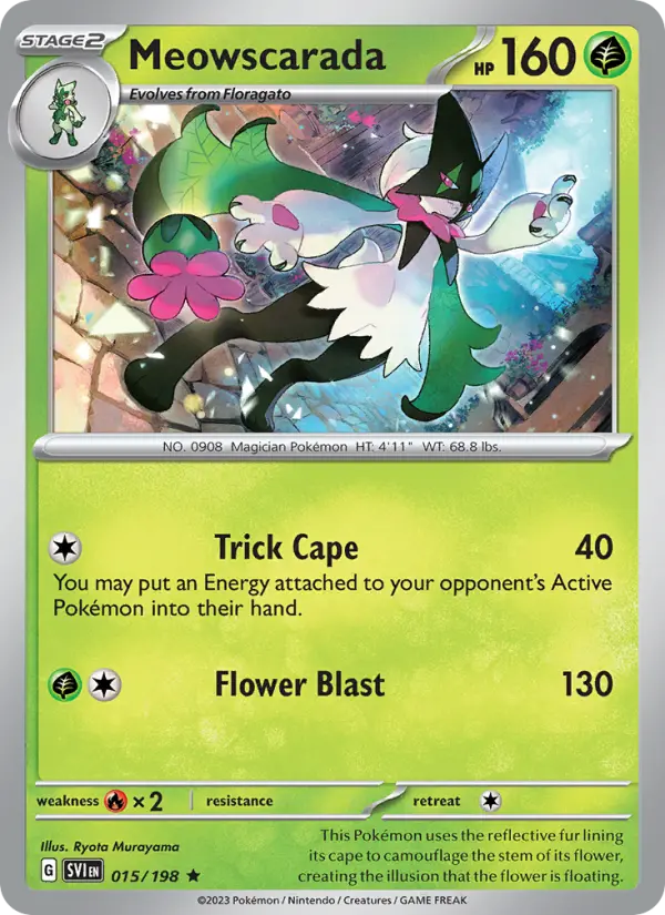 Meowscarada 15 Scarlet & Violet Pokesingles