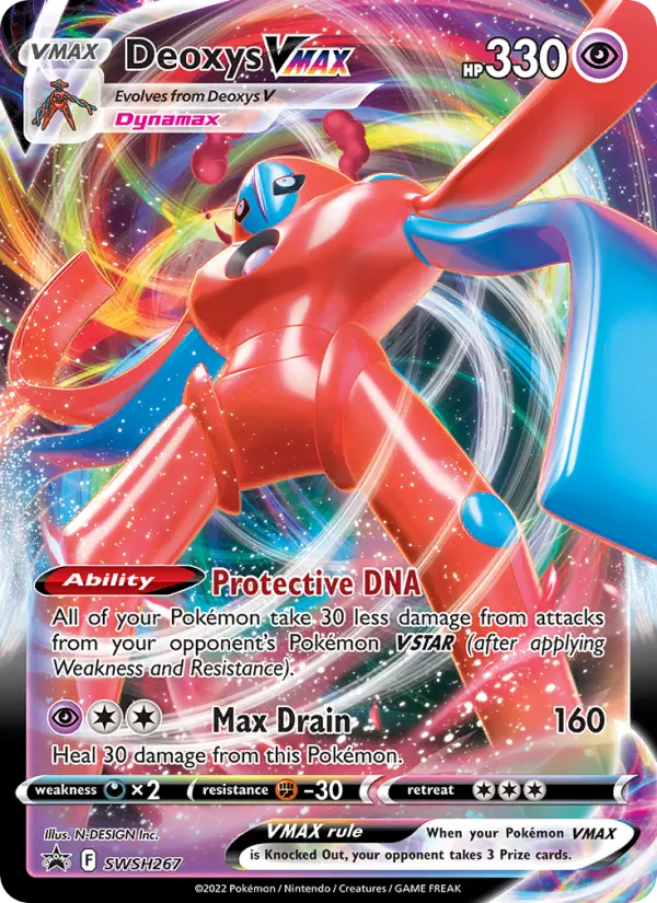 Deoxys VMAX SWSH267 SWSH Black Star Promos Pokesingles