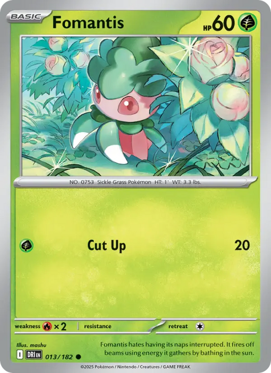 Fomantis 13 Destined Rivals Pokesingles