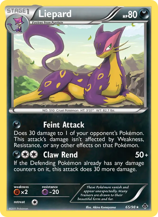 Liepard 65 Emerging Powers Pokesingles