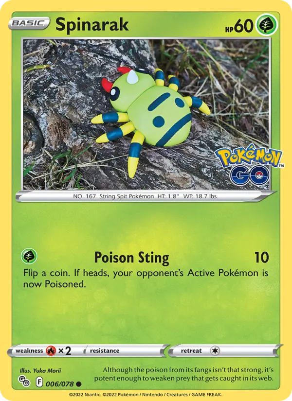 Spinarak 6 Pokémon GO Pokesingles