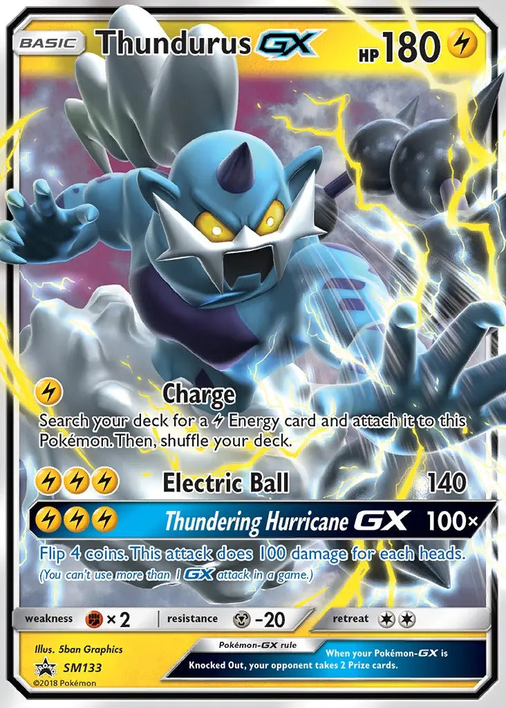 Thundurus GX SM133 SM Black Star Promos Pokesingles