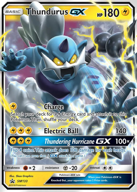 Thundurus GX SM133 SM Black Star Promos Pokesingles