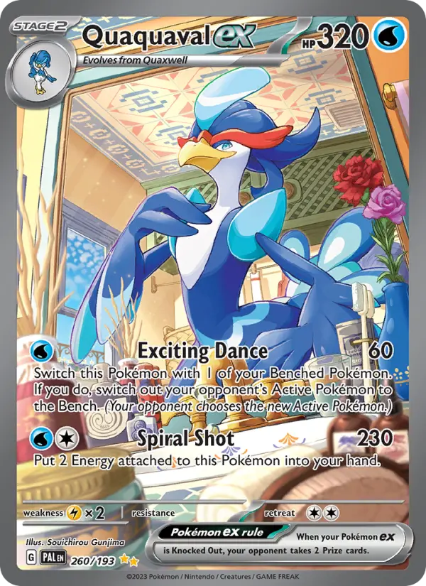 Quaquaval ex 260 Paldea Evolved Pokesingles