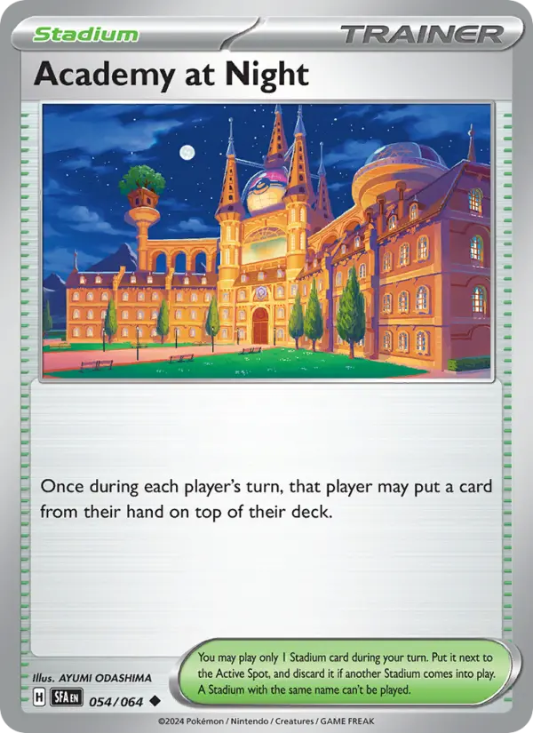 Academy at Night 54 Shrouded Fable Pokesingles
