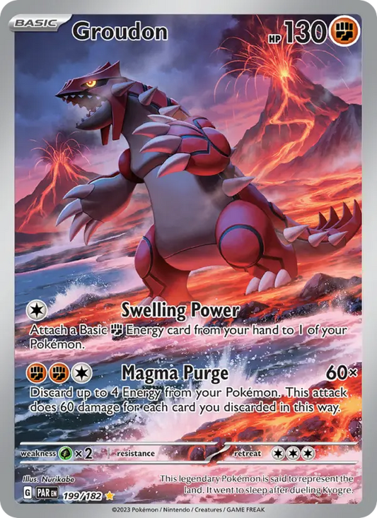 Groudon 199 Paradox Rift Pokesingles