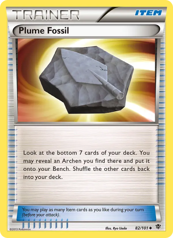 Plume Fossil 82 Plasma Blast Pokesingles