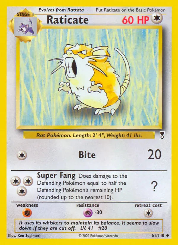 Raticate 61 Legendary Collection Pokesingles