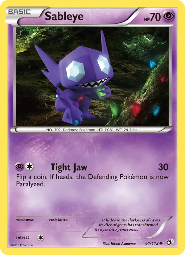 Sableye 61 Legendary Treasures Pokesingles