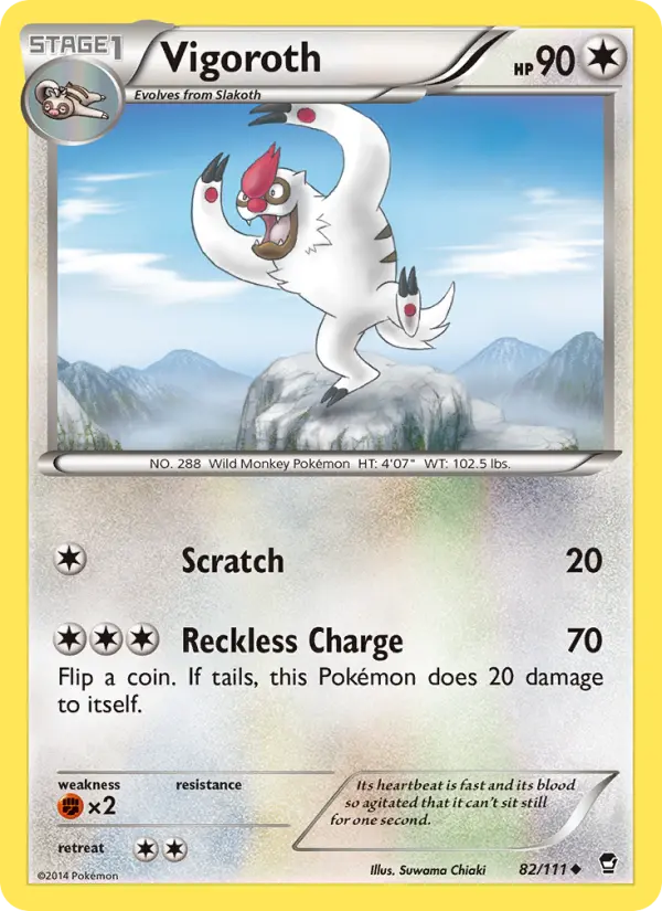 Vigoroth 82 Furious Fists Pokesingles