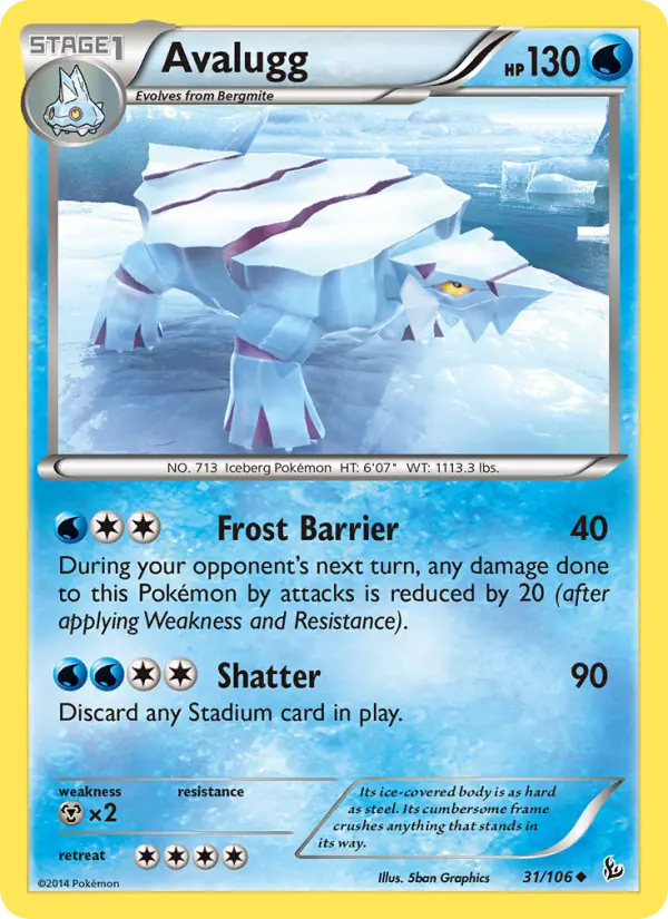 Avalugg 31 Flashfire Pokesingles
