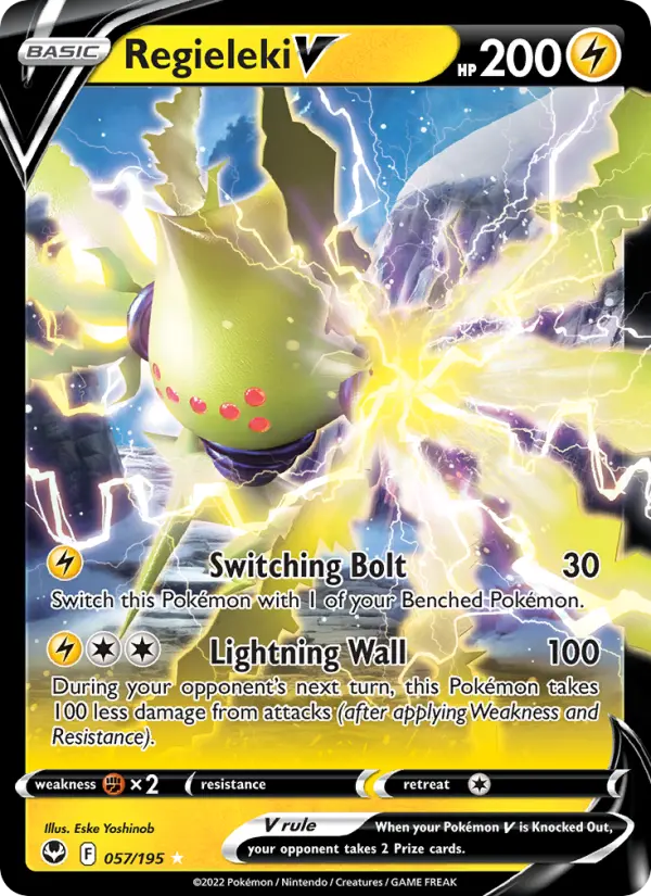 Regieleki V 57 Silver Tempest Pokesingles