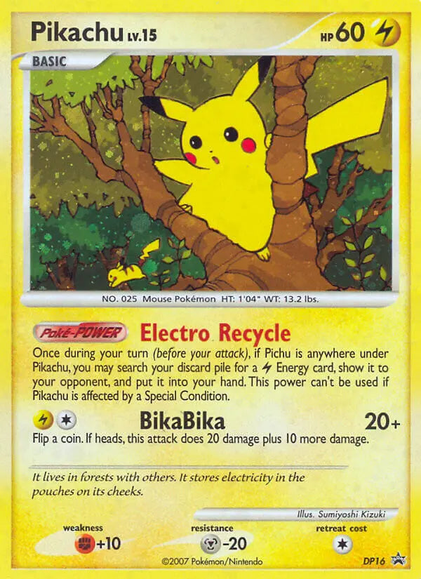 Pikachu DP16 DP Black Star Promos Pokesingles