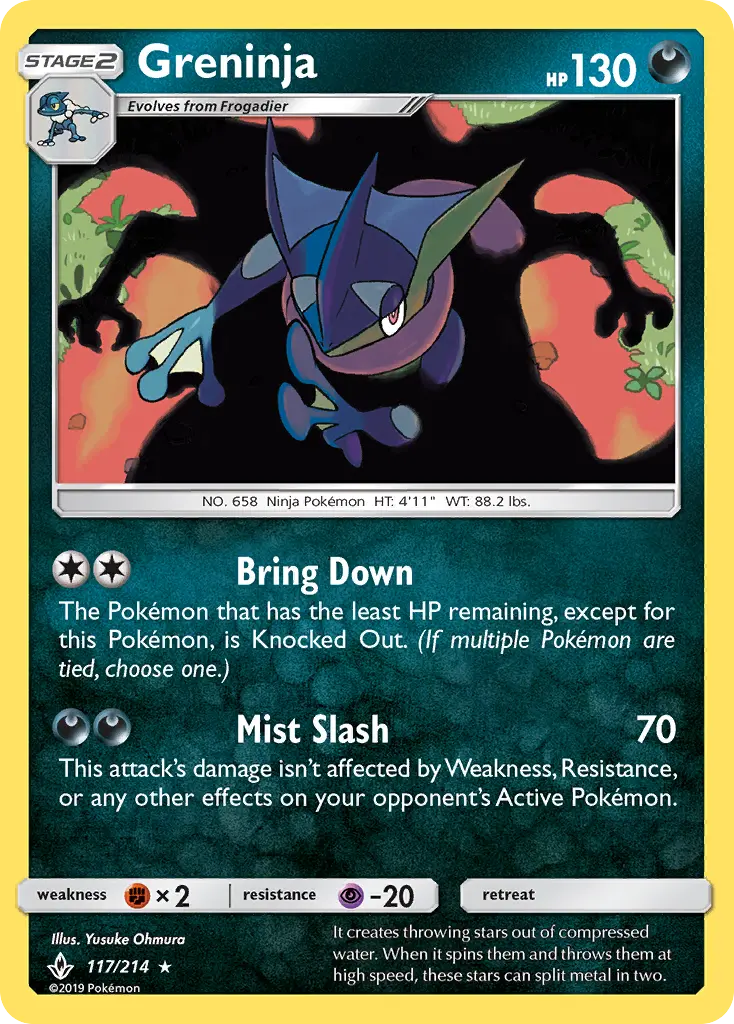 Greninja 117 Unbroken Bonds Pokesingles