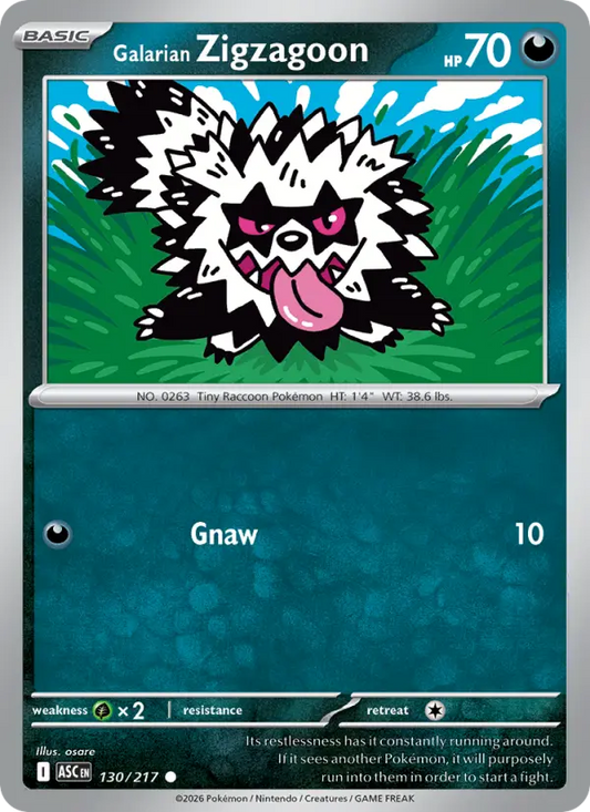 Galarian Zigzagoon 130 Ascended Heroes Pokesingles