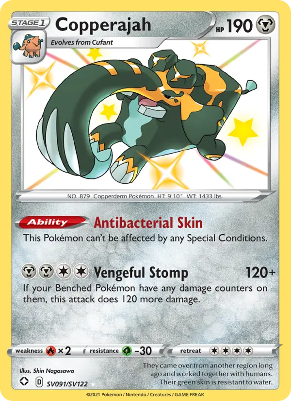 Copperajah SV091 Shining Fates Pokesingles
