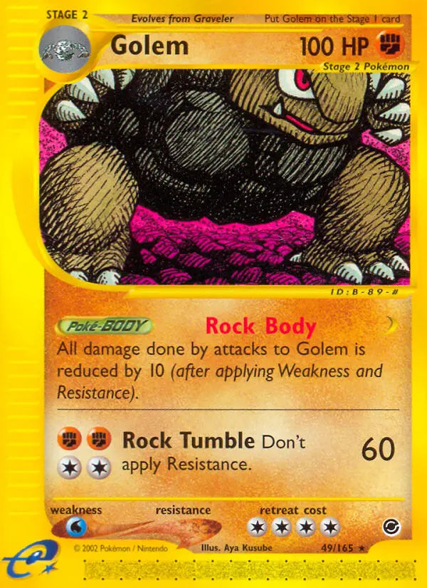 Golem 49 Expedition Base Set Pokesingles