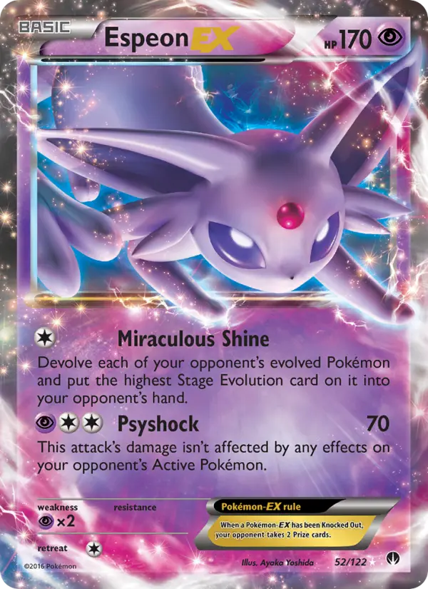 Espeon EX 52 BREAKpoint Pokesingles
