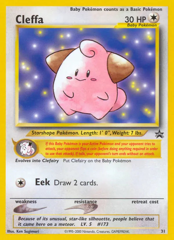 Cleffa 31 Wizards Black Star Promos Pokesingles