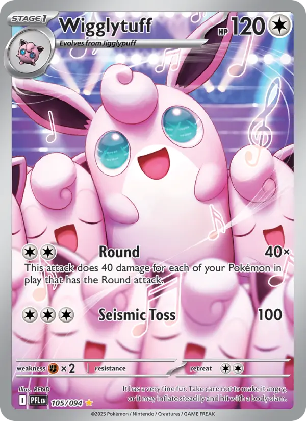 Wigglytuff 105 Phantasmal Flames Pokesingles