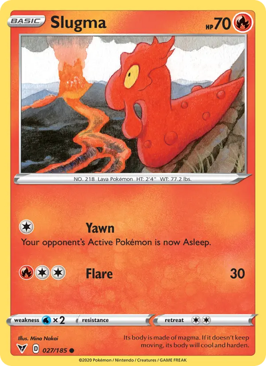 Slugma 27 Vivid Voltage Pokesingles