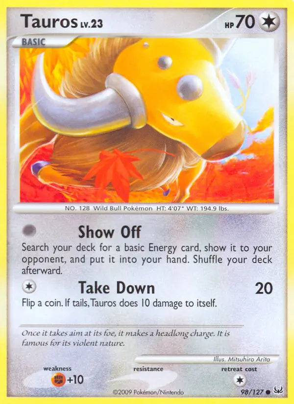 Tauros 98 Platinum Pokesingles