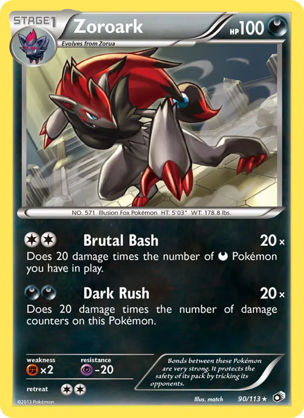 Zoroark 90 Legendary Treasures Pokesingles