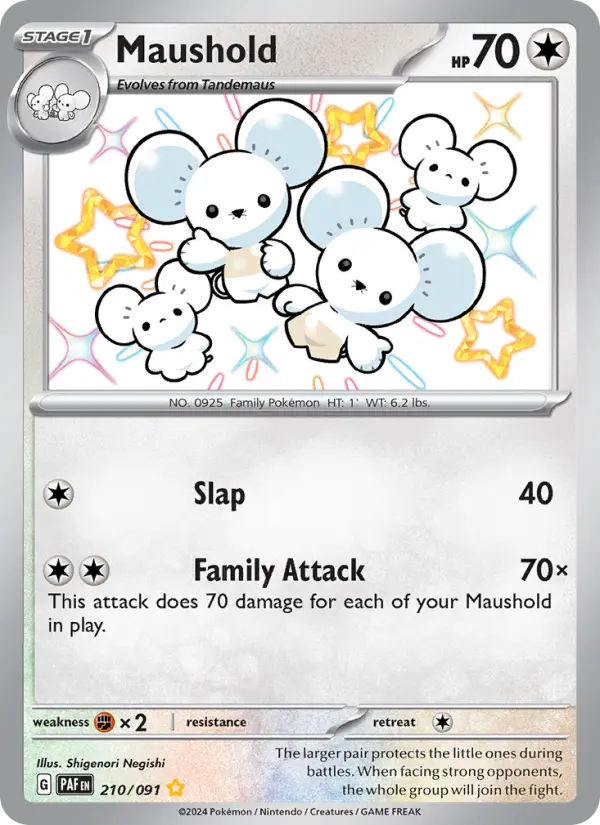Maushold 210 Paldean Fates Pokesingles
