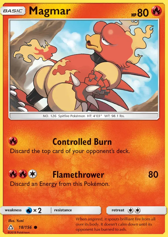 Magmar 18 Ultra Prism Pokesingles