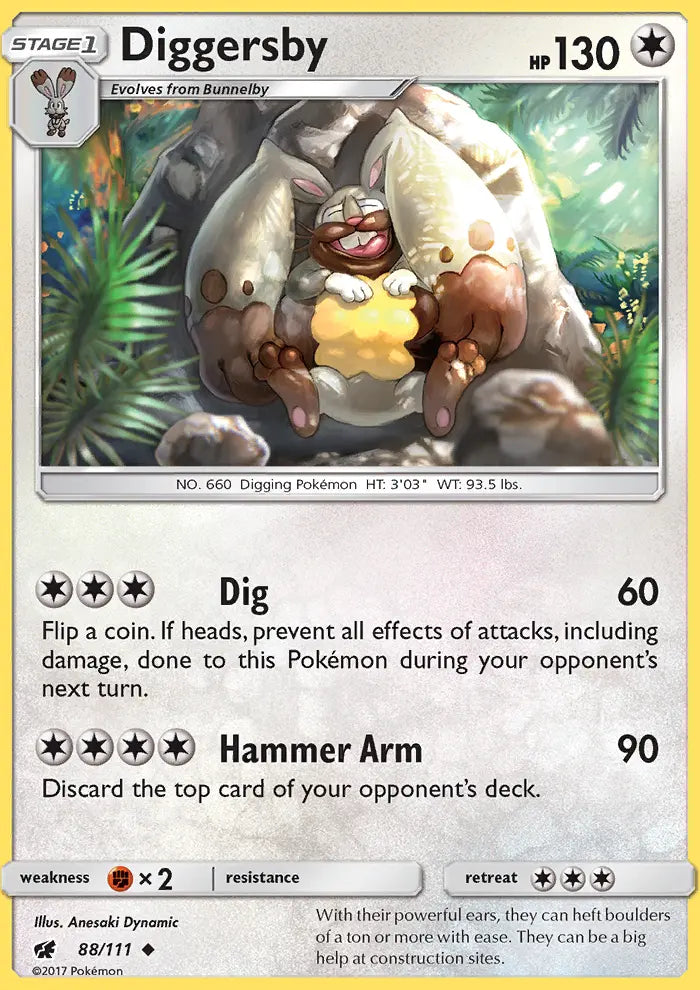 Diggersby 88 Crimson Invasion Pokesingles