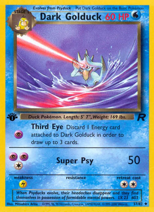 Dark Golduck 37 Team Rocket Pokesingles