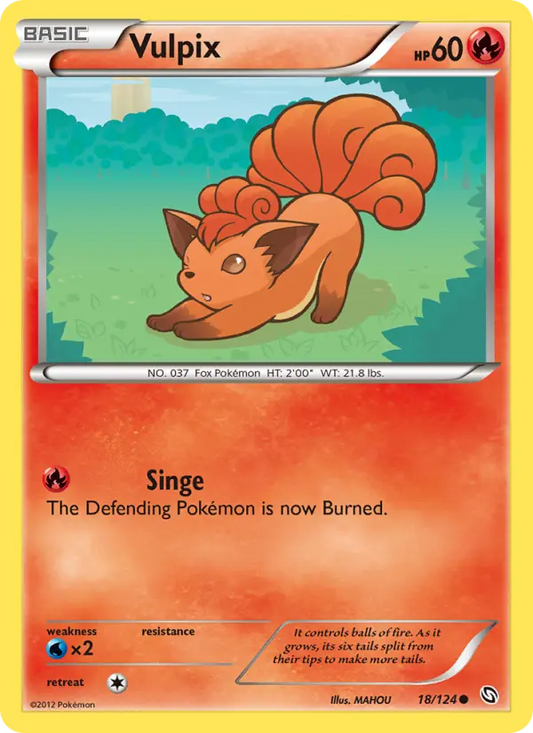 Vulpix 18 Dragons Exalted Pokesingles