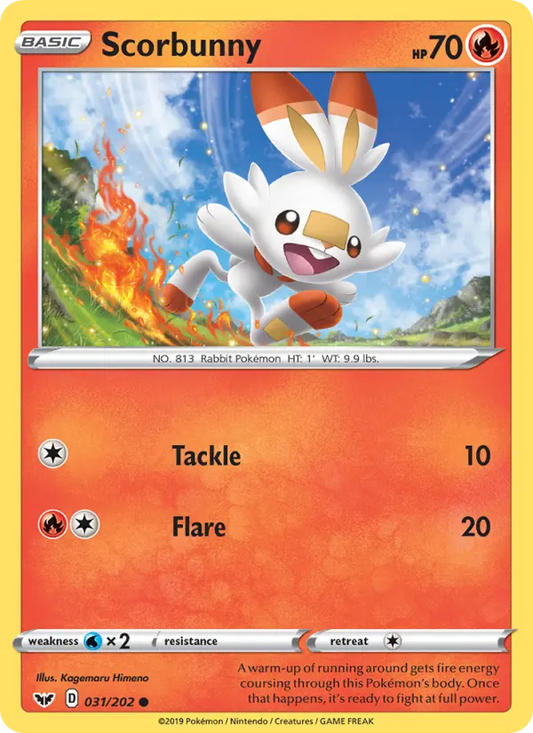 Scorbunny 31 Sword & Shield Pokesingles